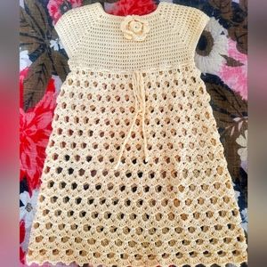Vintage beautiful crocheted dress